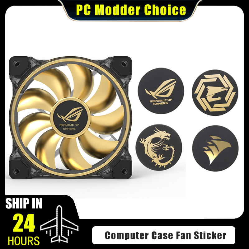 Gaming Accessories Room - Naklejka z logo wentylatora obudowy komputera,