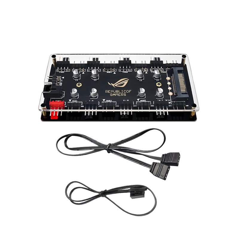 Rgb Hub Sync - Hub wentylatorów ARGB PWM z 8