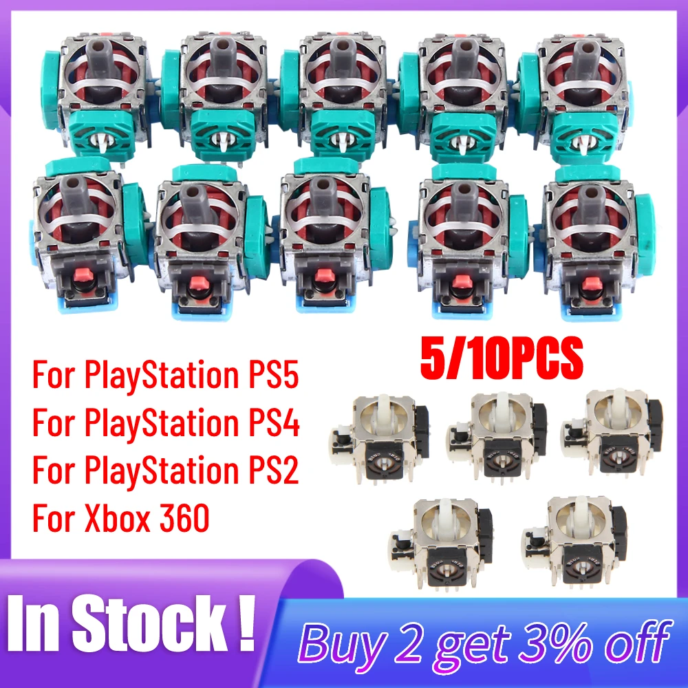 Gaming Accessories Playstation - 10/5 szt. Analogowy dżojstik 3D moduł