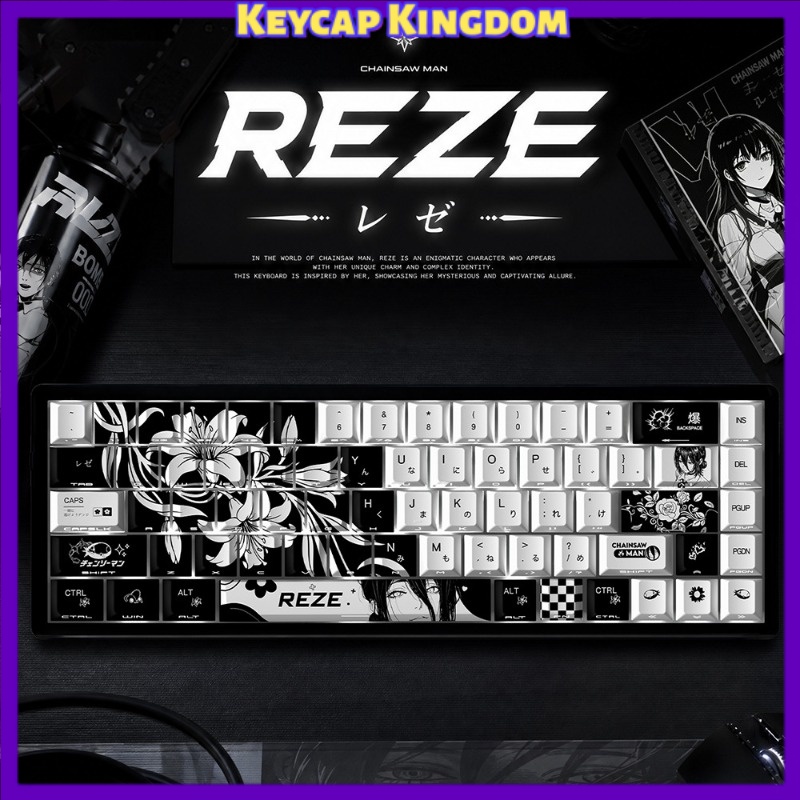 Gaming Accessories Cute - Nowe klawisze Reze 5.0 Anime Keycaps