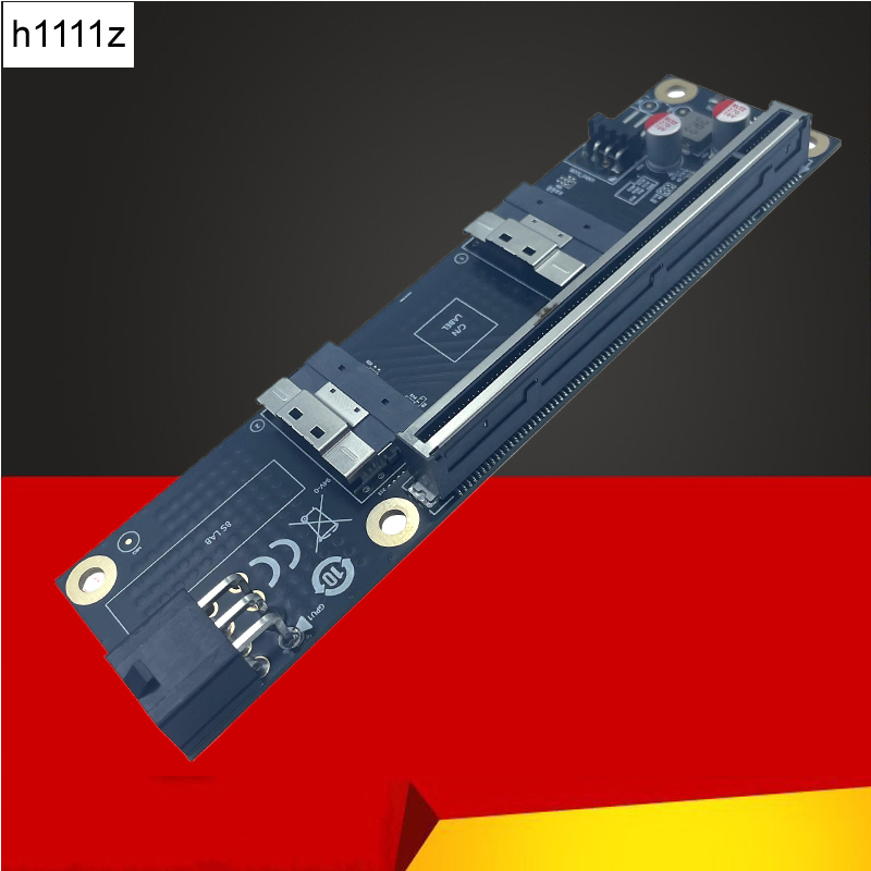 Vertical Gpu Bracket - NOWA 2-portowa karta adaptera SlimSAS 8i