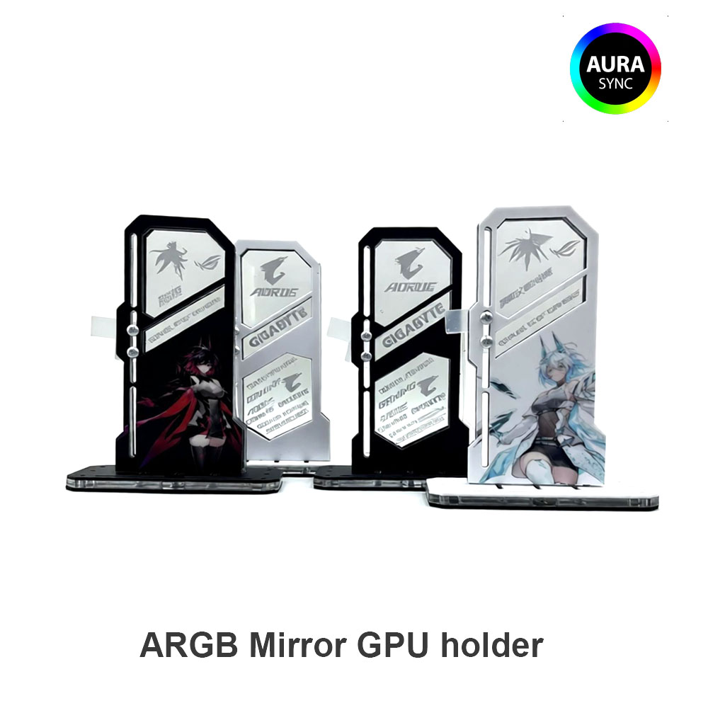 Vertical Gpu Bracket - Uchwyt VGA do monitora DIY z