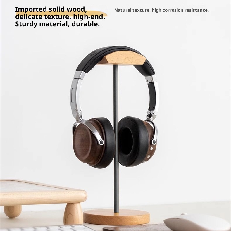 Stojak na słuchawki z drewna o – Gaming Accessories For Setup recenzja i cena